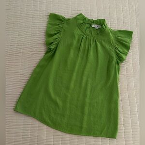 THML lime green sleeveless top
